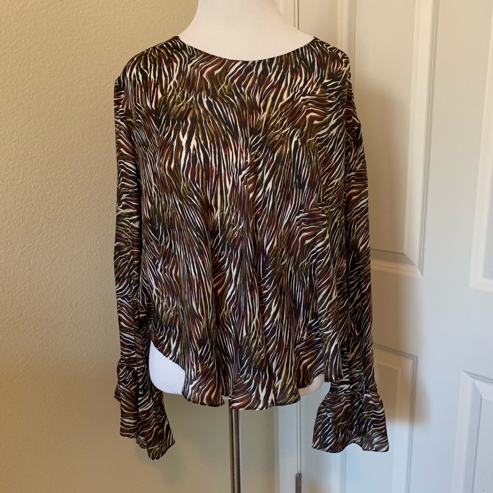 IRO Jeans Tildana Zebra print top